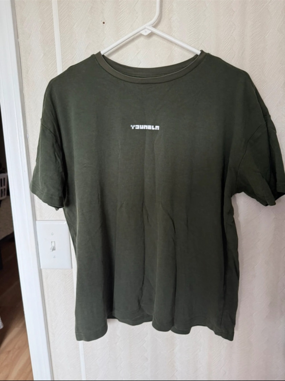 YoungLA Olive Crewneck Logo T-Shirt